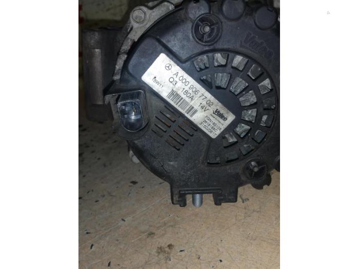 Dynamo Mercedes Sprinter 3t 216 CDI 16V A0009067702 651955 VALEO