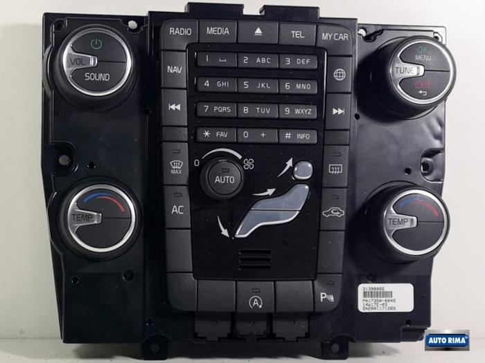 Panneau de commandes chauffage d'un Volvo V60 2014
