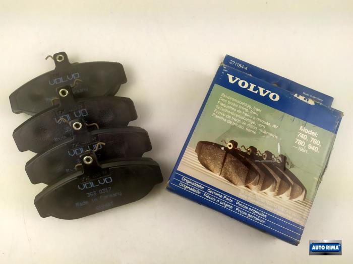 Front brake pad from a Volvo 7-Serie 1992