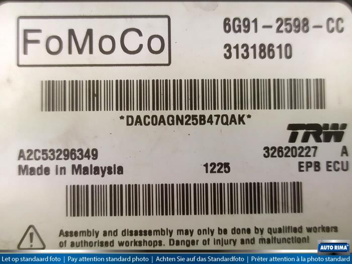 Parking brake module Volvo XC60 31318610 FOMOCO