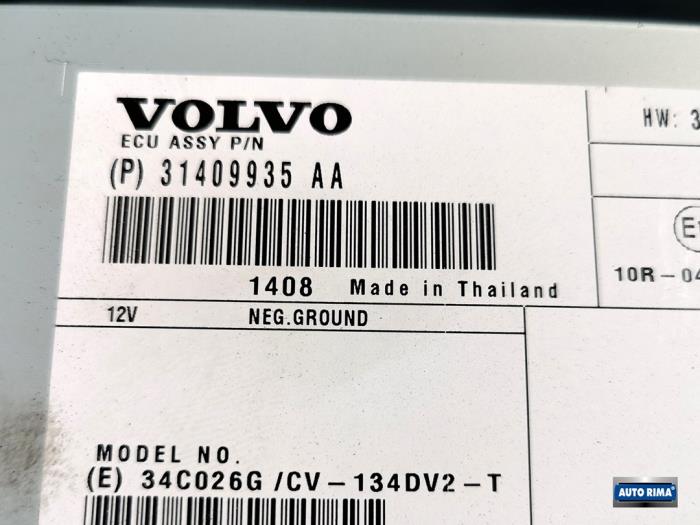 Amplificateur radio d'un Volvo V40 (MV) 2.0 D3 20V 2014
