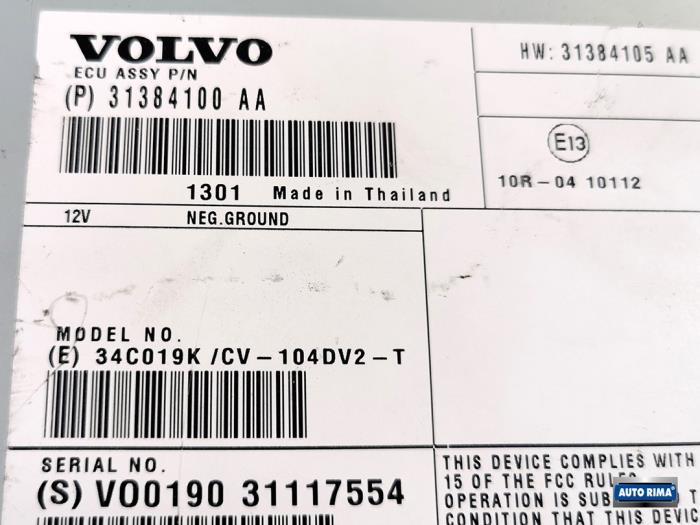 Wzmacniacz radiowy z Volvo V70 (BW) 2.0 D 16V 2013