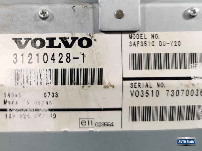Affichage navigation d'un Volvo S80 (AR/AS) 2.4 D5 20V 180 2007