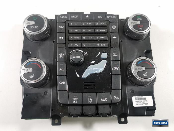 Heater control panel Volvo V60 I 2.4 D6 20V Plug-in Hybrid AWD ...