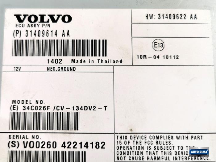 Radioverstärker van een Volvo V70 (BW) 2.0 D3/D4 20V 2014