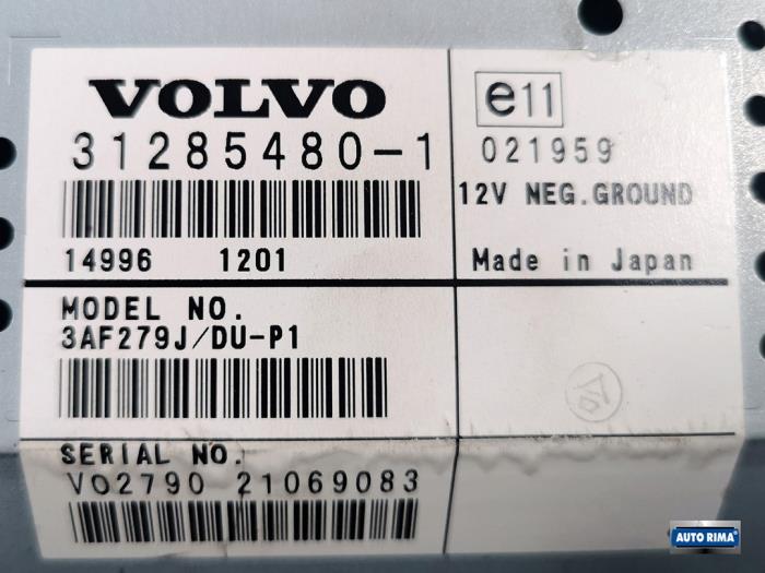 Navigation Display van een Volvo V50 (MW) 1.6 D 16V 2012