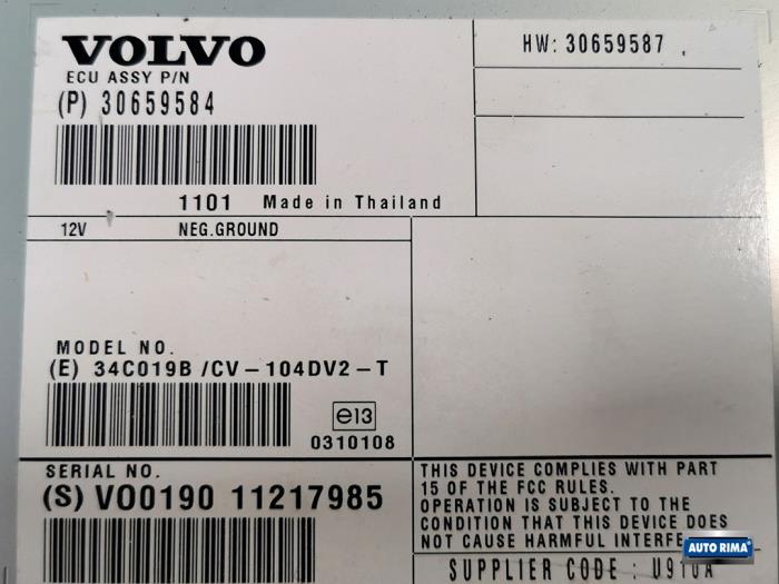 Radio amplifier from a Volvo XC60 I (DZ) 2.0 T5 16V 2011