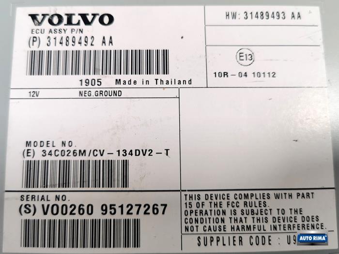 Radio amplifier from a Volvo V40 (MV) 2.0 D 16V 2019