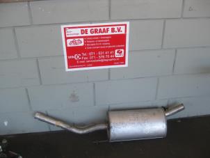 Used Exhaust rear silencer Renault Clio (B/C57/357/557/577) 1.2 Eco Kat. Price on request offered by de Graaf autodemontage B.V.