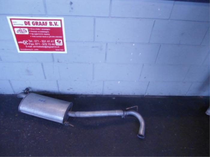 Gebrauchte Auspuff Enddämpfer Renault Clio (B/C57/357/557/577) 1.4 RN,RT,S,Autom.Kat. Preis auf Anfrage angeboten von de Graaf autodemontage B.V.