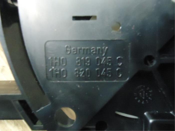 Panneau de commandes chauffage d'un Volkswagen Caddy II (9K9A) 1.9 TDI 2001