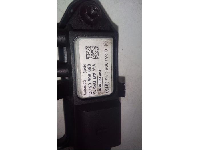 Sensor de filtro de hollín de un Skoda Fabia II Combi 1.2 TDI 12V Greenline 2012
