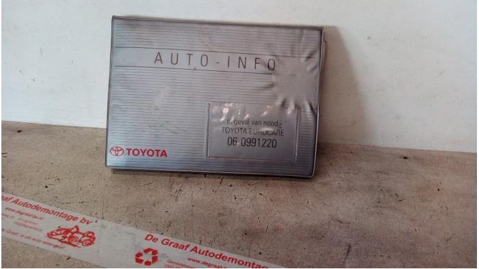 Instrukcja z Toyota Starlet (EP8/NP8) 1.3 Friend,XLi 12V 1993