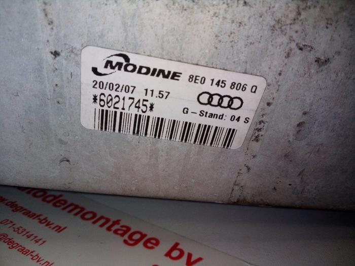 Intercooler d'un Audi A4 Avant (B7)  2007