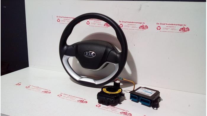 Kit airbag + tableau de bord d'un Kia Picanto (TA) 1.2 16V 2014