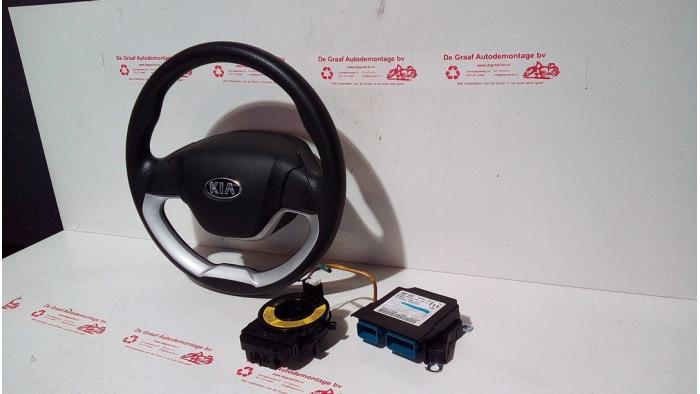 Kit airbag + tableau de bord d'un Kia Picanto (TA) 1.2 16V 2014