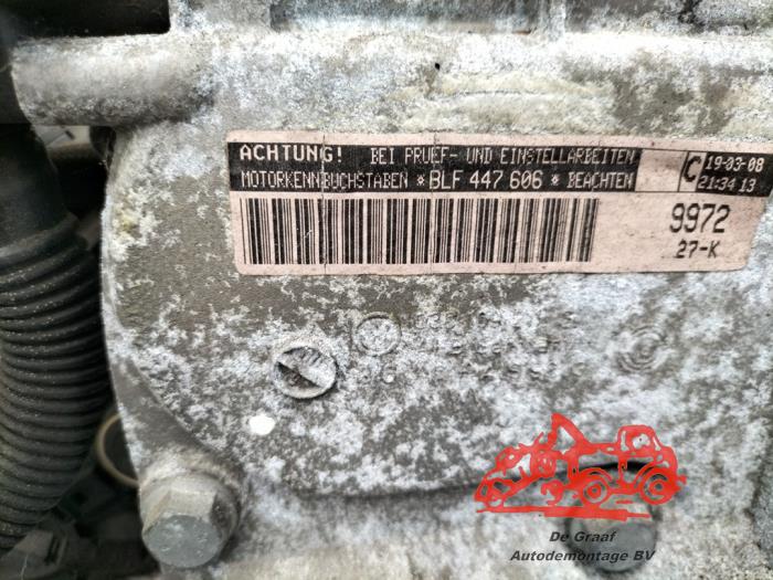 Engine from a Volkswagen Golf V (1K1) 1.6 FSI 16V 2008