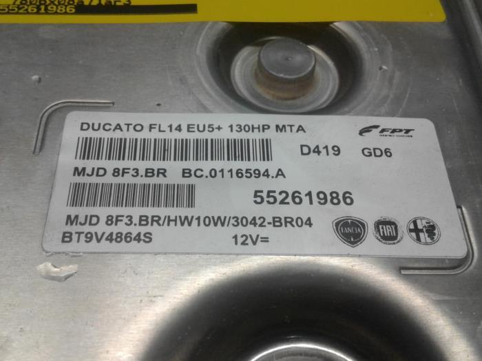 Calculateur moteur d'un Fiat Ducato (250) 2.3 D 130 Multijet Minibus Extralongo 2017