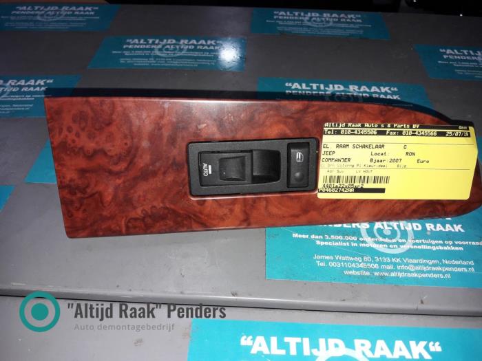 Usados Interruptor de ventanilla eléctrica Jeep Commander (XK) 3.0 CRD Precio de solicitud ofrecido por "Altijd Raak" Penders