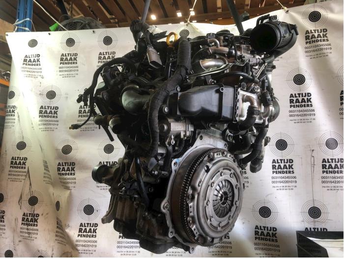 Motor van een Volkswagen Polo V (6R) 1.4 TDI 12V 90 2017