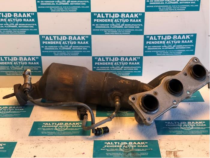 Exhaust manifold + catalyst from a BMW 3 serie (E90) 325i 24V 2006