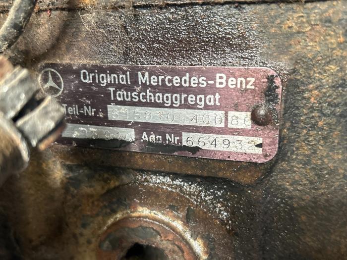 Motor de un Mercedes-Benz L serie 4t (309/611) 405D 1969
