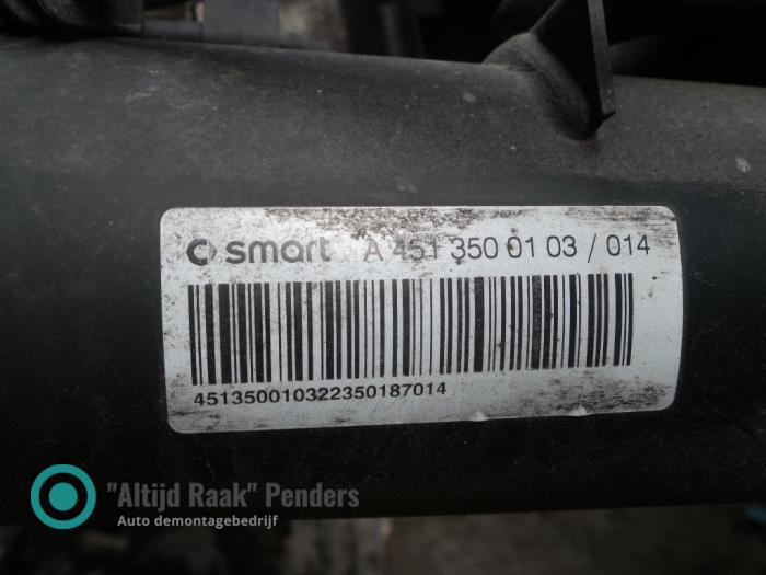 Motor van een Smart Fortwo 2012