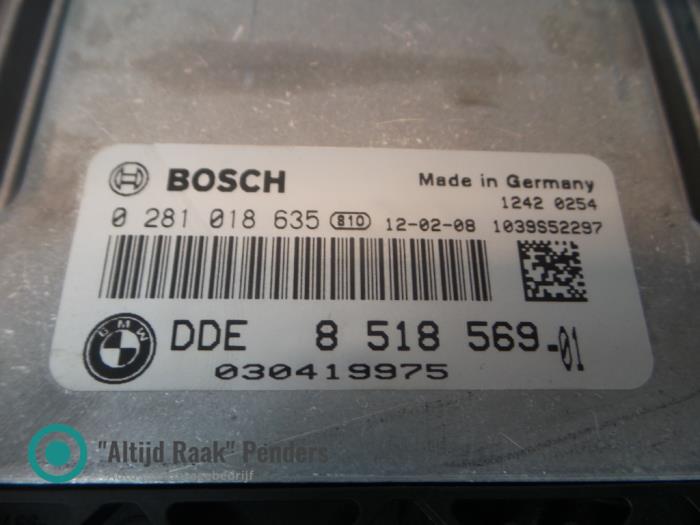Engine management computer BMW 1 serie (F21), 2011 / 2019 118d 2.0 16V, Hatchback, 2-dr, Diesel, 1.995cc, 105kW (143pk), RWD, N47D20C, 2011-12 / 2015-02, 1E11; 1E12 (Used)