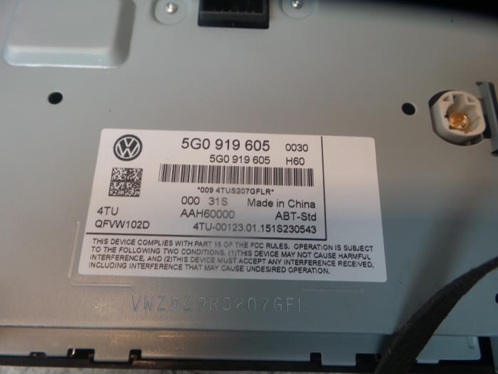 Wyswietlacz nawigacji z Volkswagen Golf VII (AUA) 1.4 TSI 16V 2015