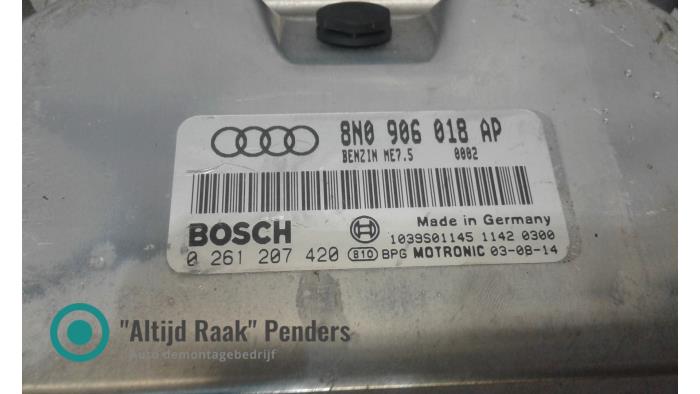 Used Engine management computer Audi TT Roadster (8N9) 1.8 20V Turbo Price on request offered by "Altijd Raak" Penders