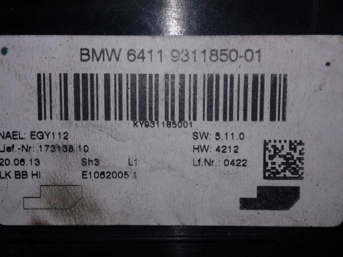 Steuergerät Heizung van een BMW 1 serie (F20) M135i 3.0 24V 2014