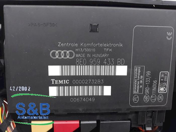 Module confort d'un Audi A4 Avant (B6) 2.0 FSI 16V 2003