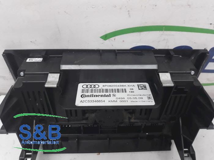 Heater control panel Audi A3 1.4 TFSI 16V 8P0820043BK