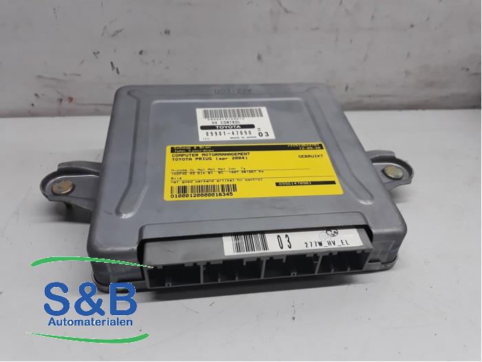 Used Engine management computer Toyota Prius (NHW20) 1.5 16V Price € 100,00 Margin scheme offered by Schaap & Bron