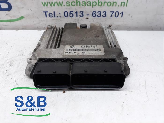 Engine management computer Volkswagen Touareg (7LA/7L6), 2002 / 2010 2.5 TDI R5, SUV, Diesel, 2.460cc, 128kW (174pk), 4x4, BAC; BPE, 2003-01 / 2010-05, 7LA; 7L6 (Used)
