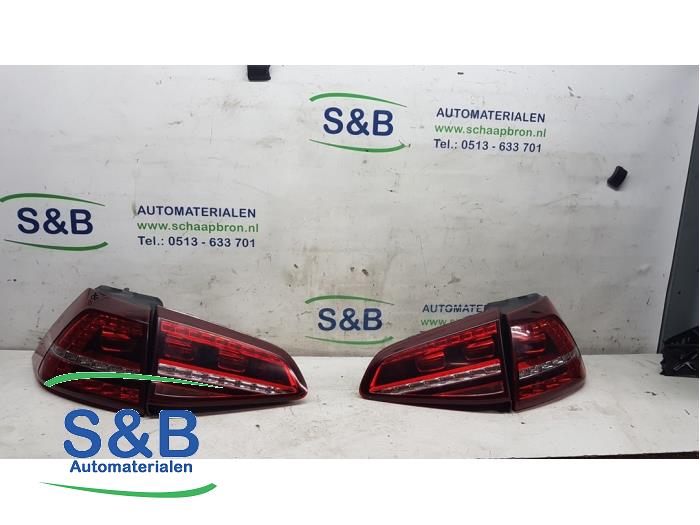 Rücklichtset links+rechts van een Volkswagen Golf VII (AUA) 2.0 GTI 16V Performance Package 2013
