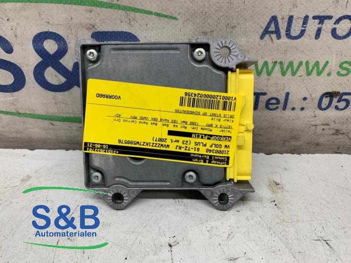 Airbag Module from a Volkswagen Golf Plus (5M1/1KP) 1.4 TSI 140 16V 2007