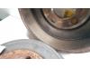 Rear brake drum from a Volkswagen Polo VI (AW1) 1.0 12V BlueMotion Technology 2017