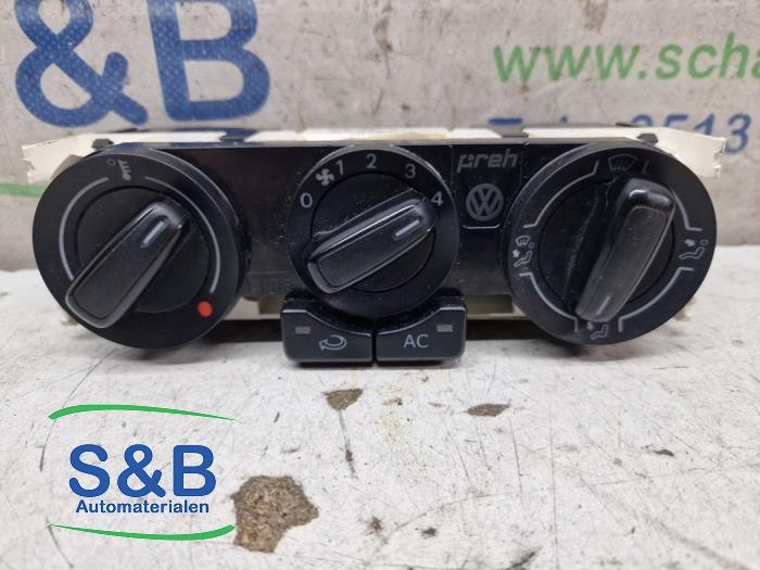Heater control panel from a Volkswagen Polo V (6R) 1.2 12V 2012