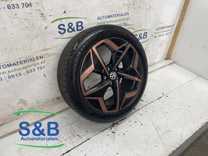 Jante + pneumatique d'un Volkswagen ID.3 (E11/E12) First, Life, Pro 58 kWh 2022