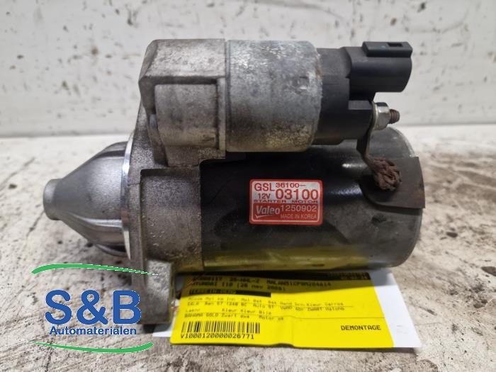 Gebrauchte Anlasser Hyundai i10 (F5) 1.2i 16V Preis € 40,00 Margenregelung angeboten von Schaap & Bron