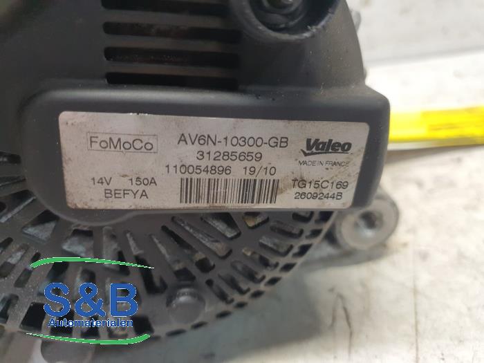 Dynamo van een Volvo C30 (EK/MK) 1.6 D2 16V 2010