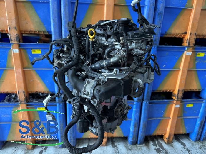 Engine from a Volkswagen Polo V (6R) 1.4 TDI DPF BlueMotion technology 2015