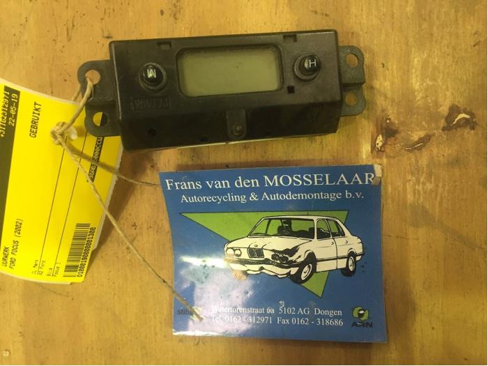 Używane Zegar Ford Focus 1 Wagon 1.6 16V Cena € 10,00 Procedura marży oferowane przez F. van den Mosselaar autodemontage