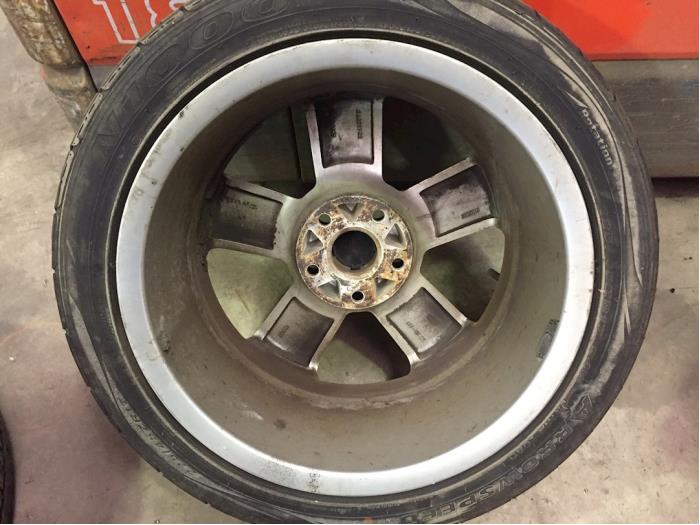 Set of wheels + tyres from a Audi A3 (8P1) 1.6 16V FSI 2005