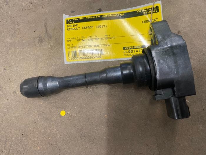 Gebrauchte Zündspule Renault Espace (RFCJ) 1.8 Energy Tce 225 Preis € 15,00 Margenregelung angeboten von F. van den Mosselaar autodemontage