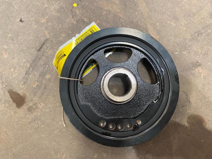 Crankshaft pulley from a Renault Twingo III (AH) 1.0 SCe 70 12V 2014