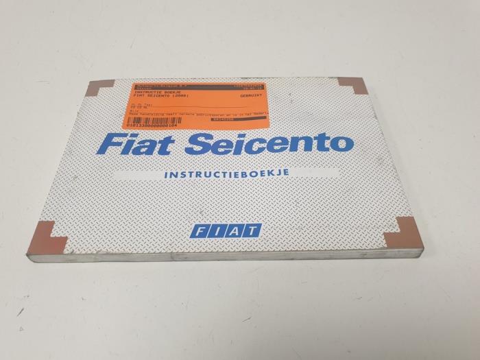 Używane Instrukcja Fiat Seicento (187) Cena € 10,00 Procedura marży oferowane przez F. van den Mosselaar autodemontage