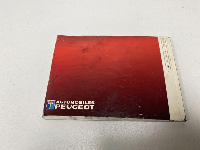 Instruction Booklet from a Peugeot 205 II (20A/C)  1990