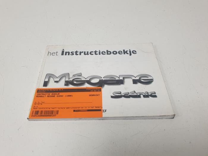 Używane Instrukcja Renault Megane Scénic (JA) Cena € 10,00 Procedura marży oferowane przez F. van den Mosselaar autodemontage